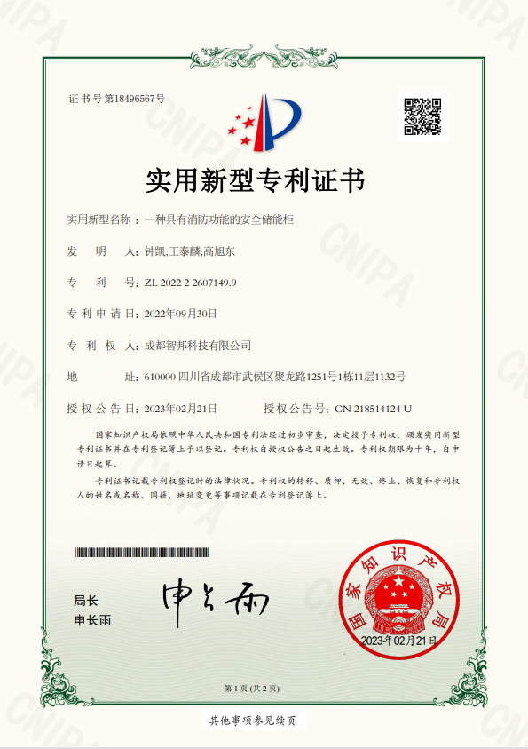 Patent certificate (11)