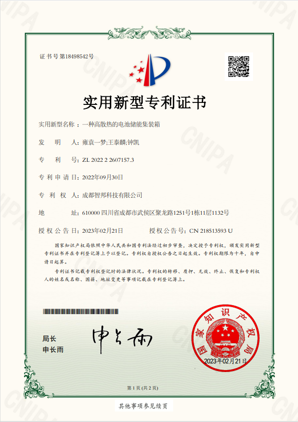 Patent certificate (12)