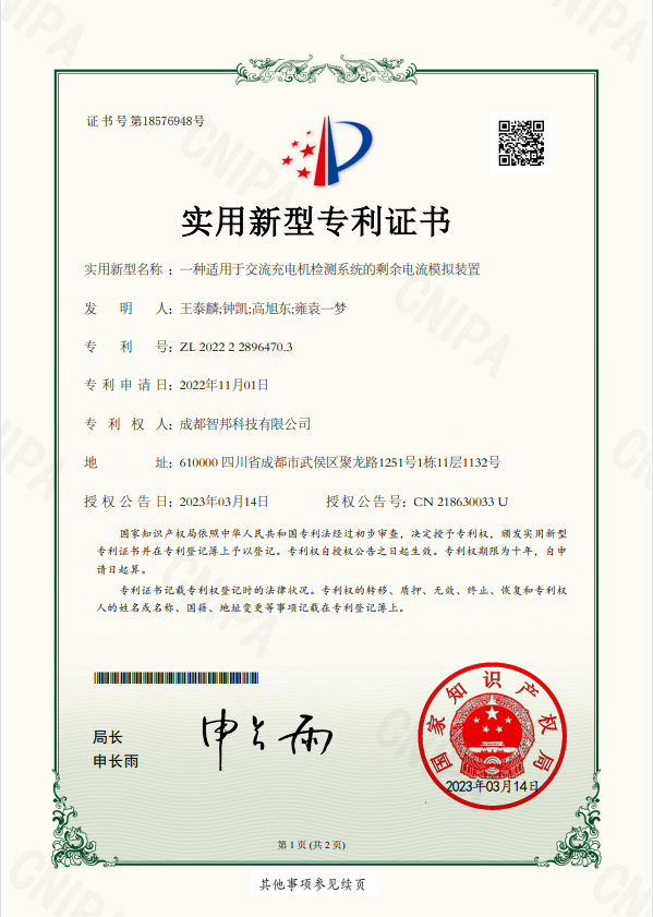 Patent certificate (29)