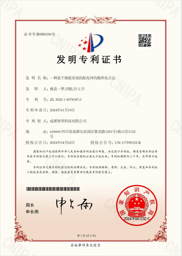 Patent certificate (4)